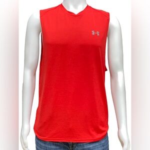 Under Armour heatgear Loose Bright Red Men's Sleeveless Training Tank